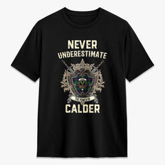 Calder Tartan Crest 2D T-shirt - Never Underestimate Style