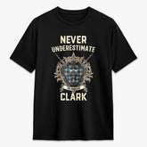 Clark Ancient Tartan Crest 2D T-shirt - Never Underestimate Style