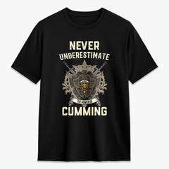 Cumming Hunting Ancient Tartan Crest 2D T-shirt - Never Underestimate Style