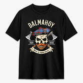 Dalmahoy Tartan Crest 2D T-shirt - Alba Skull Style