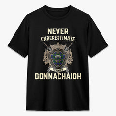 Donnachaidh Tartan Crest 2D T-shirt - Never Underestimate Style