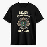 Duncan Ancient Tartan Crest 2D T-shirt - Never Underestimate Style