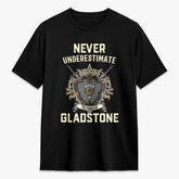Gladstone Tartan Crest 2D T-shirt - Never Underestimate Style