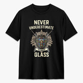 Glass Tartan Crest 2D T-shirt - Never Underestimate Style