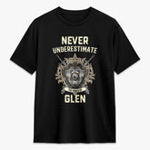 Glen Tartan Crest 2D T-shirt - Never Underestimate Style