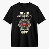 Gow (or McGouan) Tartan Crest 2D T-shirt - Never Underestimate Style