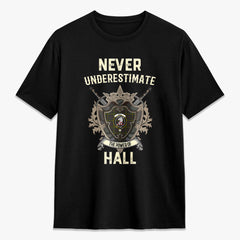 Hall Tartan Crest 2D T-shirt - Never Underestimate Style