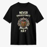 Hay Modern Tartan Crest 2D T-shirt - Never Underestimate Style