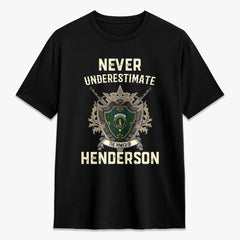 Henderson Modern Tartan Crest 2D T-shirt - Never Underestimate Style