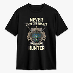 Hunter Ancient Tartan Crest 2D T-shirt - Never Underestimate Style