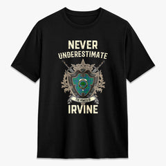 Irvine Ancient Tartan Crest 2D T-shirt - Never Underestimate Style