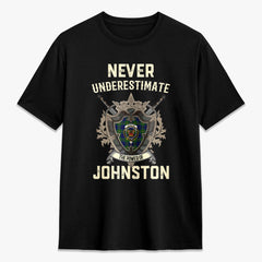 Johnston of Caskieben Tartan Crest 2D T-shirt - Never Underestimate Style