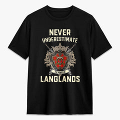 Langlands Tartan Crest 2D T-shirt - Never Underestimate Style
