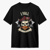 Lyall Tartan Crest 2D T-shirt - Alba Skull Style