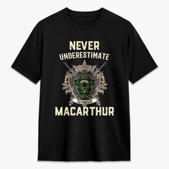 MacArthur Modern Tartan Crest 2D T-shirt - Never Underestimate Style