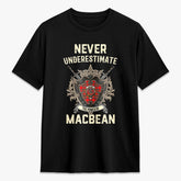 MacBean Tartan Crest 2D T-shirt - Never Underestimate Style