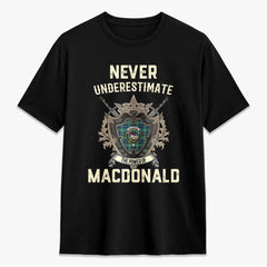 MacDonald of the Isles Hunting Ancient Tartan Crest 2D T-shirt - Never Underestimate Style