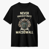 MacDowall Tartan Crest 2D T-shirt - Never Underestimate Style
