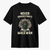 MacEwan Modern Tartan Crest 2D T-shirt - Never Underestimate Style