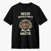 MacFie Ancient Tartan Crest 2D T-shirt - Never Underestimate Style