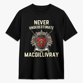 MacGillivray Modern Tartan Crest 2D T-shirt - Never Underestimate Style
