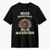MacKintosh Modern Tartan Crest 2D T-shirt - Never Underestimate Style