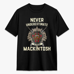 MacKintosh Modern Tartan Crest 2D T-shirt - Never Underestimate Style