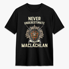 MacLachlan Hunting Modern Tartan Crest 2D T-shirt - Never Underestimate Style