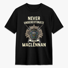 MacLennan Ancient Tartan Crest 2D T-shirt - Never Underestimate Style