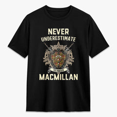 MacMillan Old Weathered Tartan Crest 2D T-shirt - Never Underestimate Style
