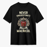 MacNicol (of Scorrybreac) Tartan Crest 2D T-shirt - Never Underestimate Style