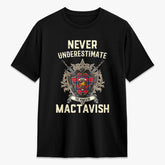 MacTavish Modern Tartan Crest 2D T-shirt - Never Underestimate Style