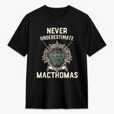 MacThomas Ancient Tartan Crest 2D T-shirt - Never Underestimate Style