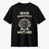 Maitland Tartan Crest 2D T-shirt - Never Underestimate Style