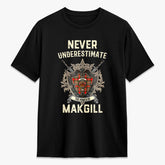 Makgill Tartan Crest 2D T-shirt - Never Underestimate Style