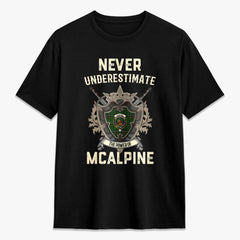 McAlpine Modern Tartan Crest 2D T-shirt - Never Underestimate Style