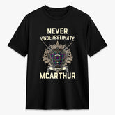 McArthur - Milton Tartan Crest 2D T-shirt - Never Underestimate Style