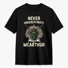 McArthur Modern Tartan Crest 2D T-shirt - Never Underestimate Style