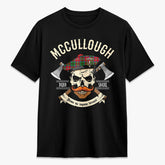 McCullough Tartan Crest 2D T-shirt - Alba Skull Style