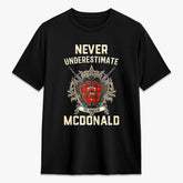 McDonald of Sleat Tartan Crest 2D T-shirt - Never Underestimate Style