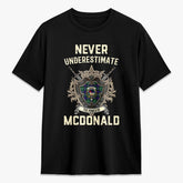 McDonald of the Isles Hunting Modern Tartan Crest 2D T-shirt - Never Underestimate Style
