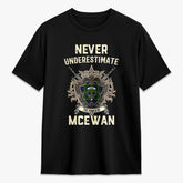 McEwan Modern Tartan Crest 2D T-shirt - Never Underestimate Style