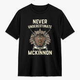 McKinnon Ancient Tartan Crest 2D T-shirt - Never Underestimate Style