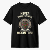 McKintosh Modern Tartan Crest 2D T-shirt - Never Underestimate Style
