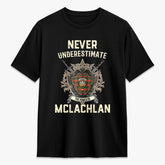 McLachlan Hunting Modern Tartan Crest 2D T-shirt - Never Underestimate Style