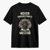 McLeod of Harris Modern Tartan Crest 2D T-shirt - Never Underestimate Style