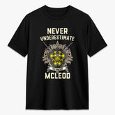 McLeod of Lewis Modern Tartan Crest 2D T-shirt - Never Underestimate Style
