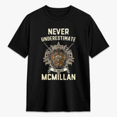 McMillan Old Weathered Tartan Crest 2D T-shirt - Never Underestimate Style
