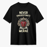 McRae Modern Tartan Crest 2D T-shirt - Never Underestimate Style
