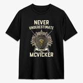 McVicker Tartan Crest 2D T-shirt - Never Underestimate Style
